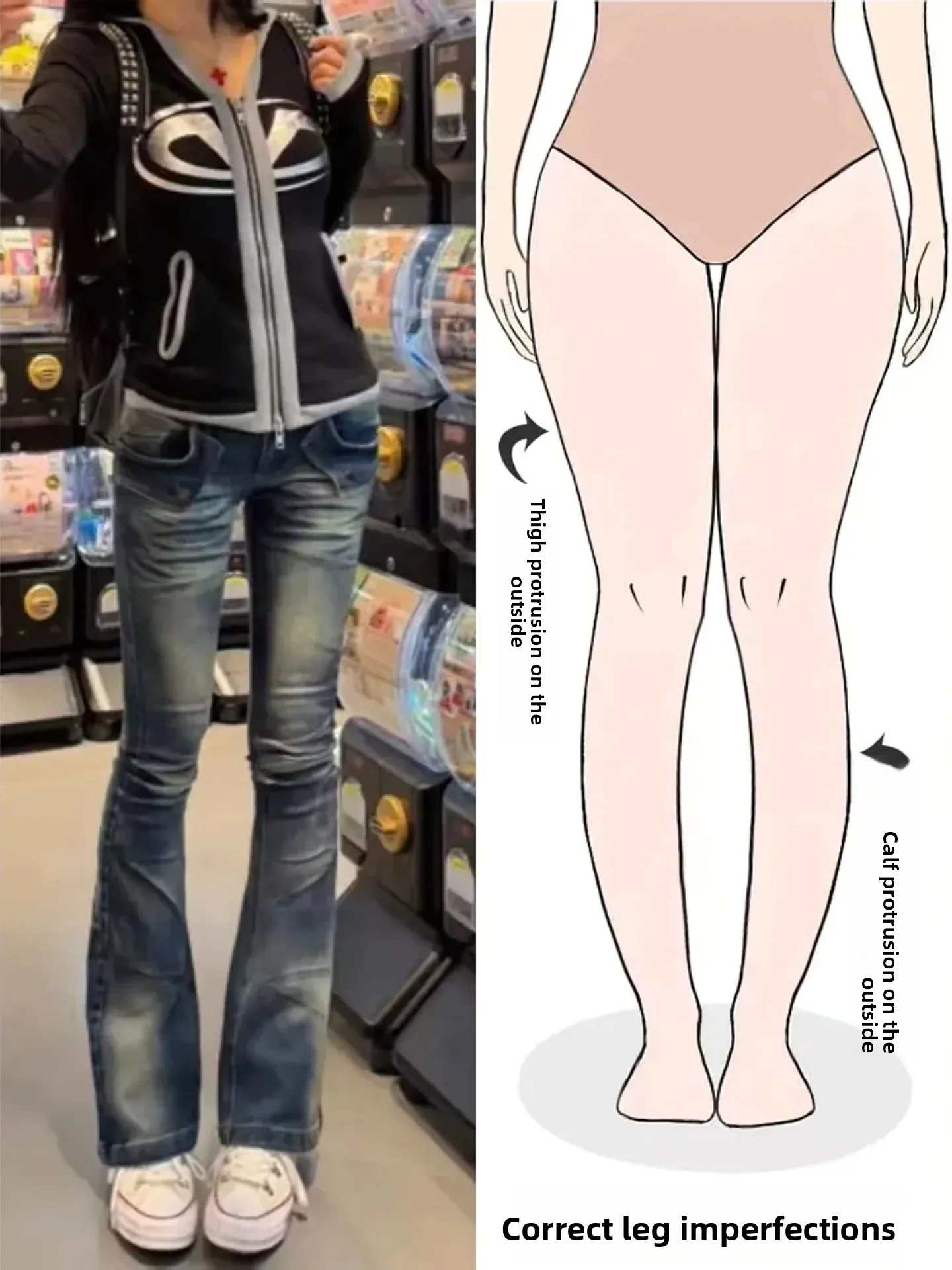 

Женские джинсы-клеш с низкой талией, винтажные, выцветшие, облегающие, новая весенняя модель, для фигуры типа «груша», повседневные, длинные брюки