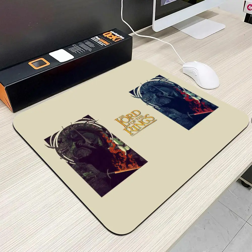 The L-Lord Of The R-Rings Mouse Pad Small Office Table Mats Computer Accessories Washable Non-slip Rubber with Precision Lock Ed