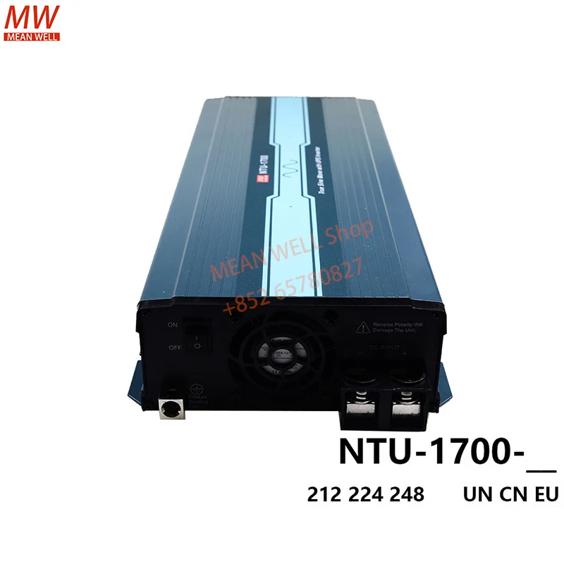 

MEAN WELL Switching Power Supply 1700W High Reliable True Sine Wave with UPS DC-AC Power Inverter NTU-1700-212 224 248 EU CN UN