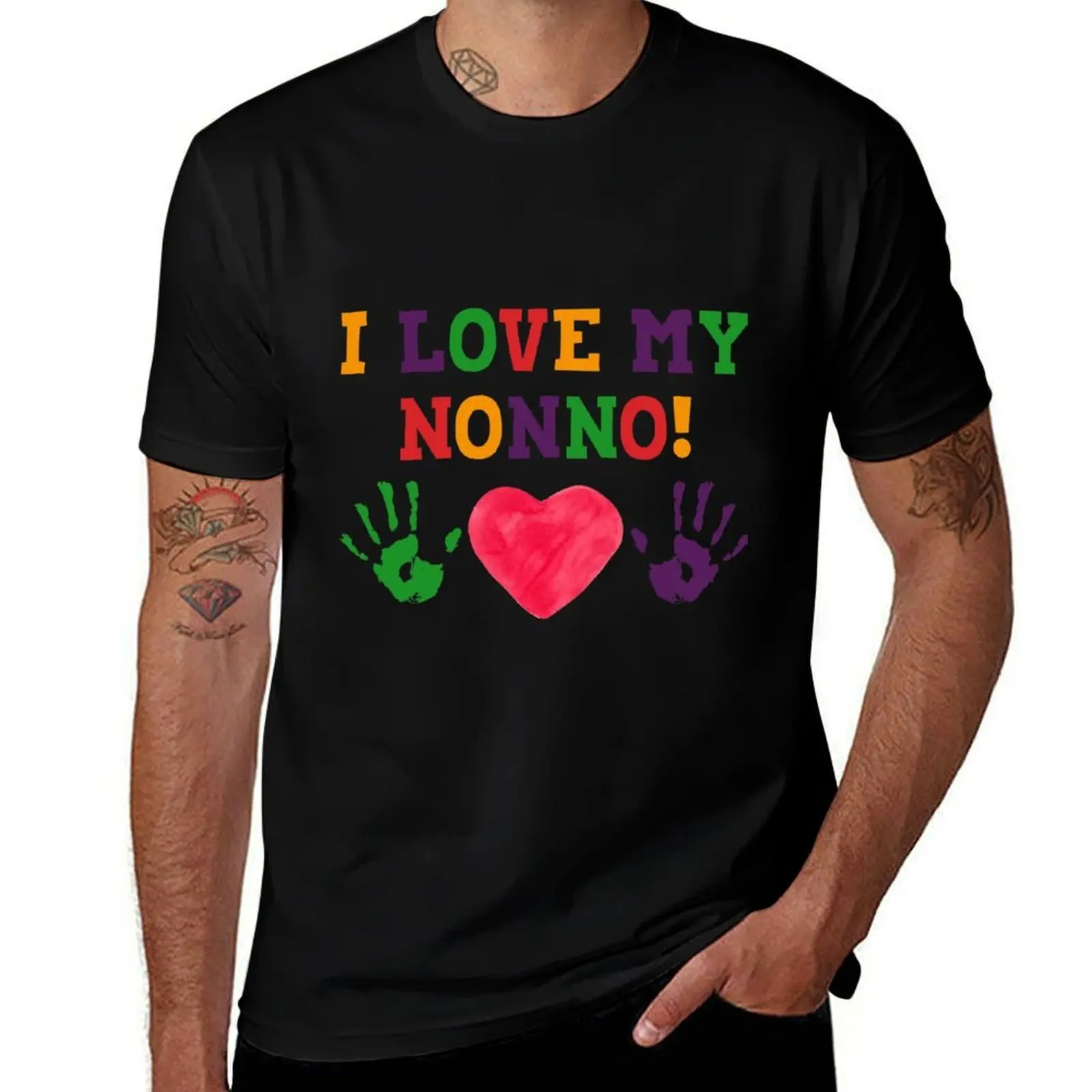 

man T-Shirt cotton cotton graphic shirts Nonno t 100% I t shirt mens Love My man shirts t heavy
