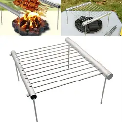 Protable Mini Pocket BBQ Grill Portable Stainless Steel BBQ Grill Folding BBQ Grill Barbecue Accessories For Home Park Use 2