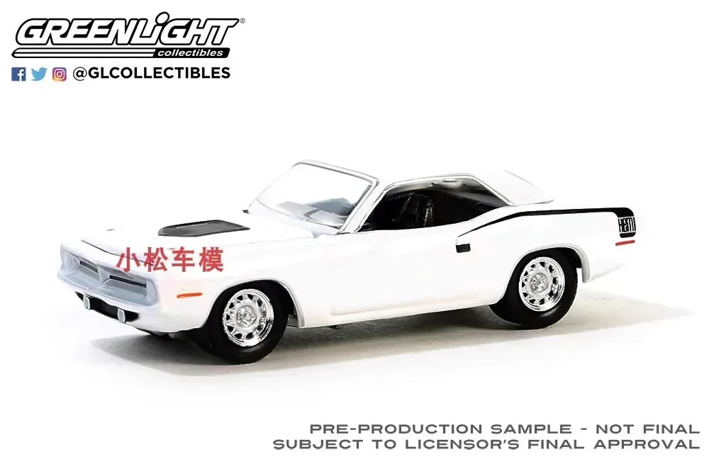 GreenLight 1:64 1970 Plymouth Hemi CUDA Alloy model car Metal toys for childen kids diecast gift