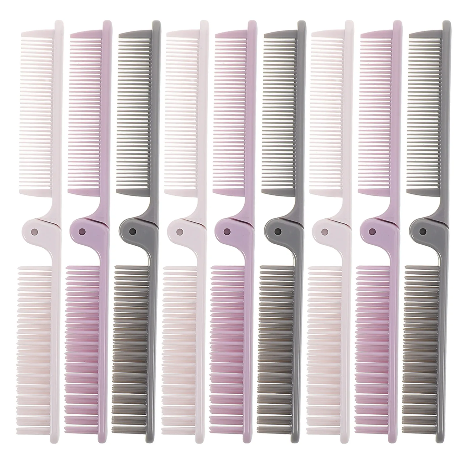 

Набор из 9 складных дорожных расчесок двойного назначения: компактная портативная мини-расческа для сумки, расческа с широкими зубьями для распутывания волос