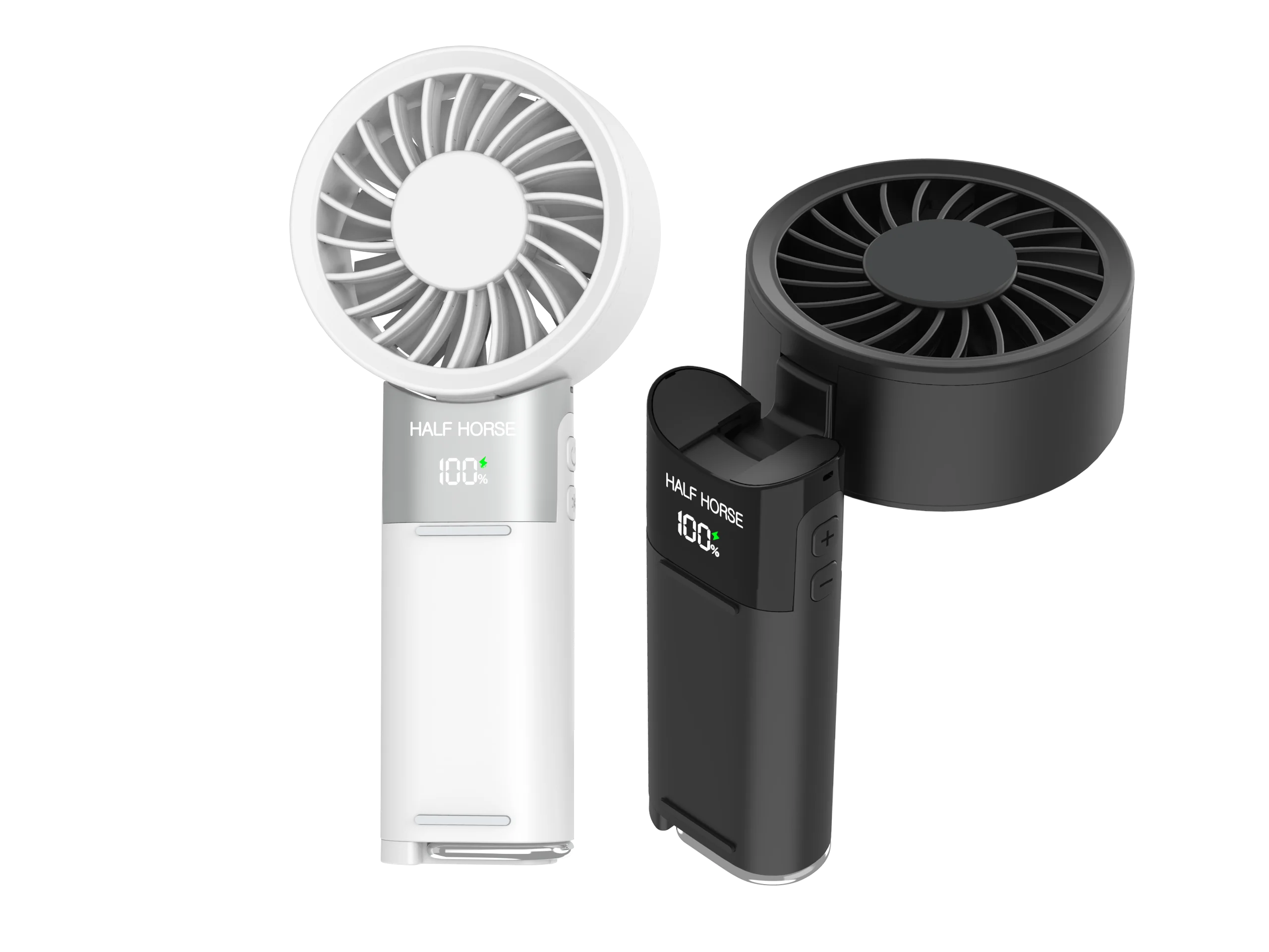 Factory Direct Handheld Fan Powerful Small USB Digital Display Rechargeable Portable 100 Speed Settings Mini Fan