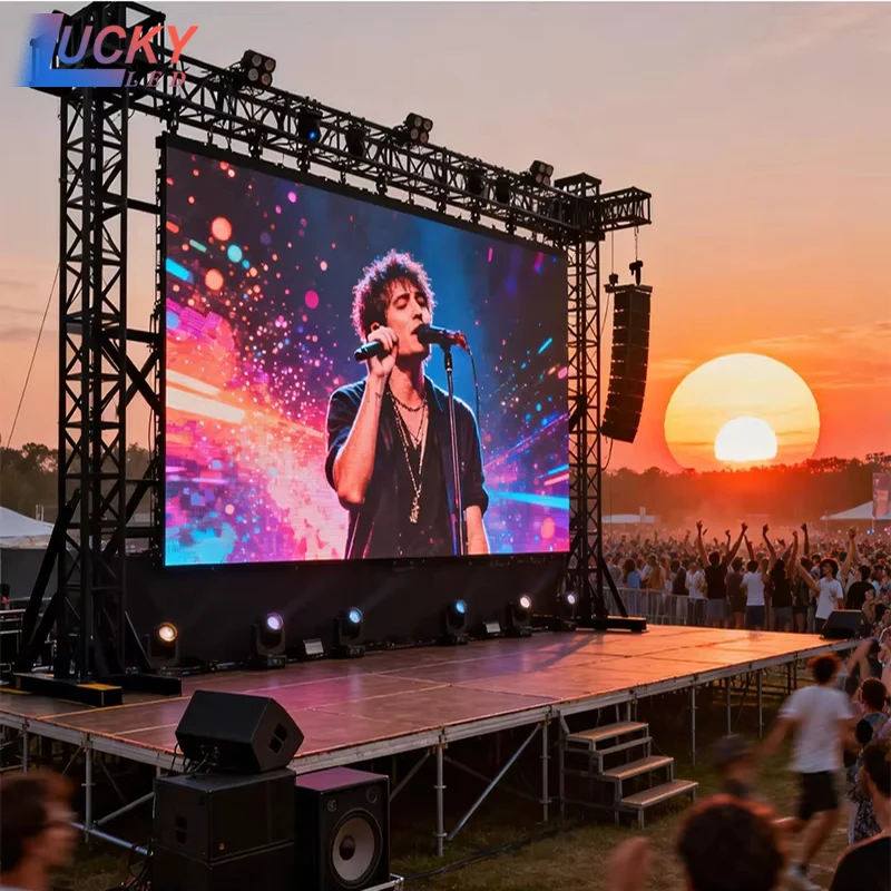

Stage Background LED Screen P3.91 500x1000mm Die Casting Aluminum Panel Outdoor HD Rental LED Display Screen