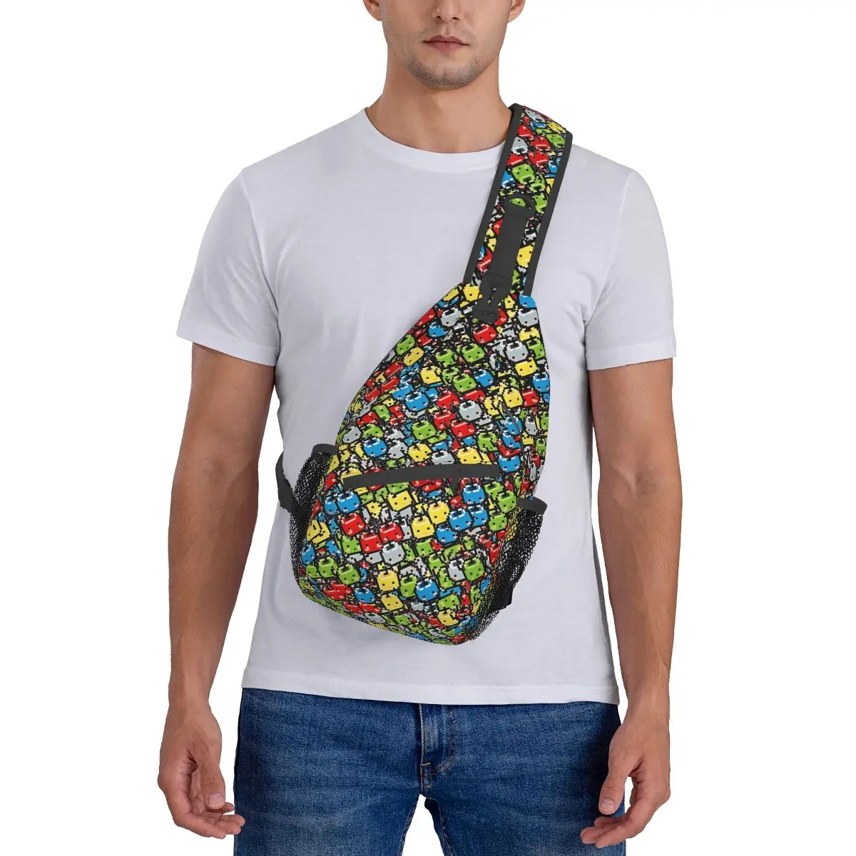 Crossbody Bag Sports Junimos All Over Impressão Peito Saco Unisex Mulheres Homem Moda Ombro Mochilas De Viagem