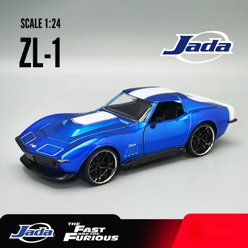 

1:24 1969 Chevy Corvette Stingray ZL1 Muscle Sports Car Simulation Diecast Metal Alloy Model Car Toys For Kids Gift Collection