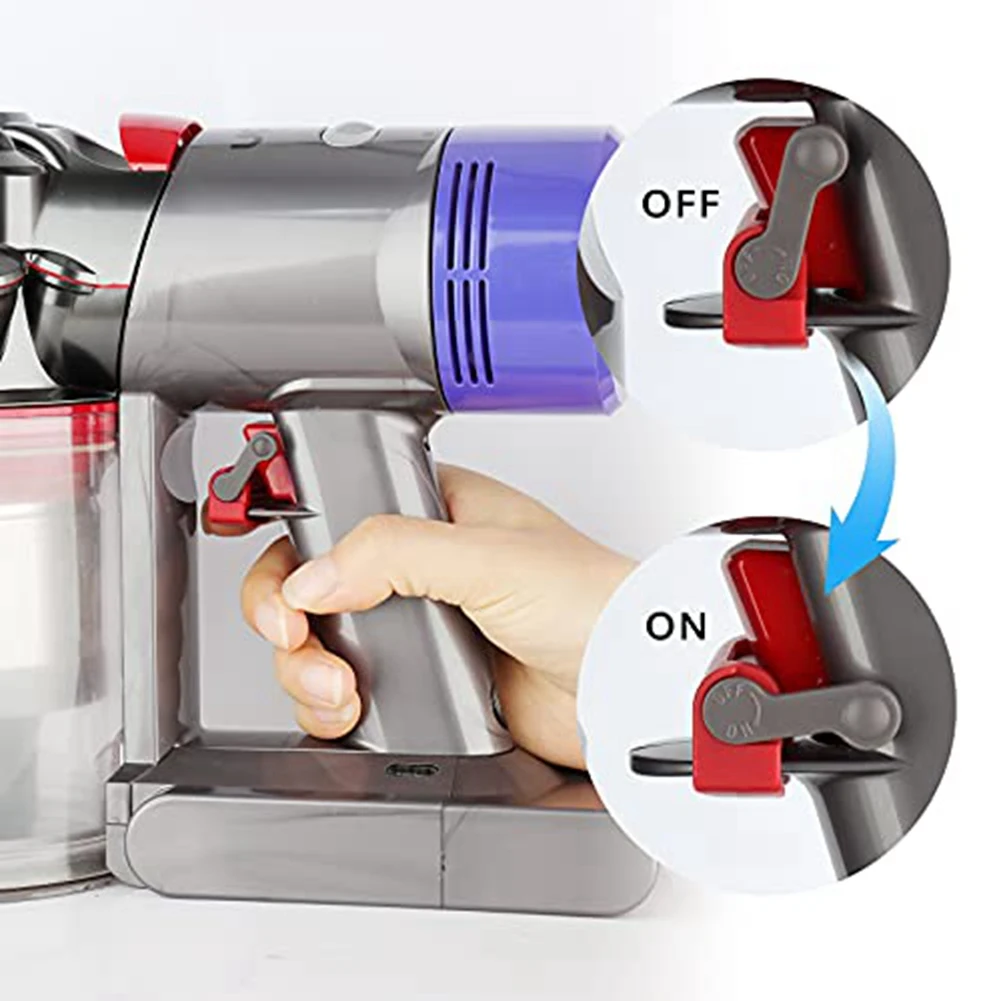 Mangueira de extensão e bloqueio de gatilho para Dyson, mangueira flexível e suporte do interruptor para Dyson V15, V11, V10, V8, V7, aspirador