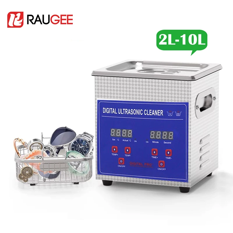 Ultrasonic Cleaner 2L 3L 6L 10L Ultrasound Cleaning Machine With Heated Washing Professional Home Commercial Ultrasonic Cleaner