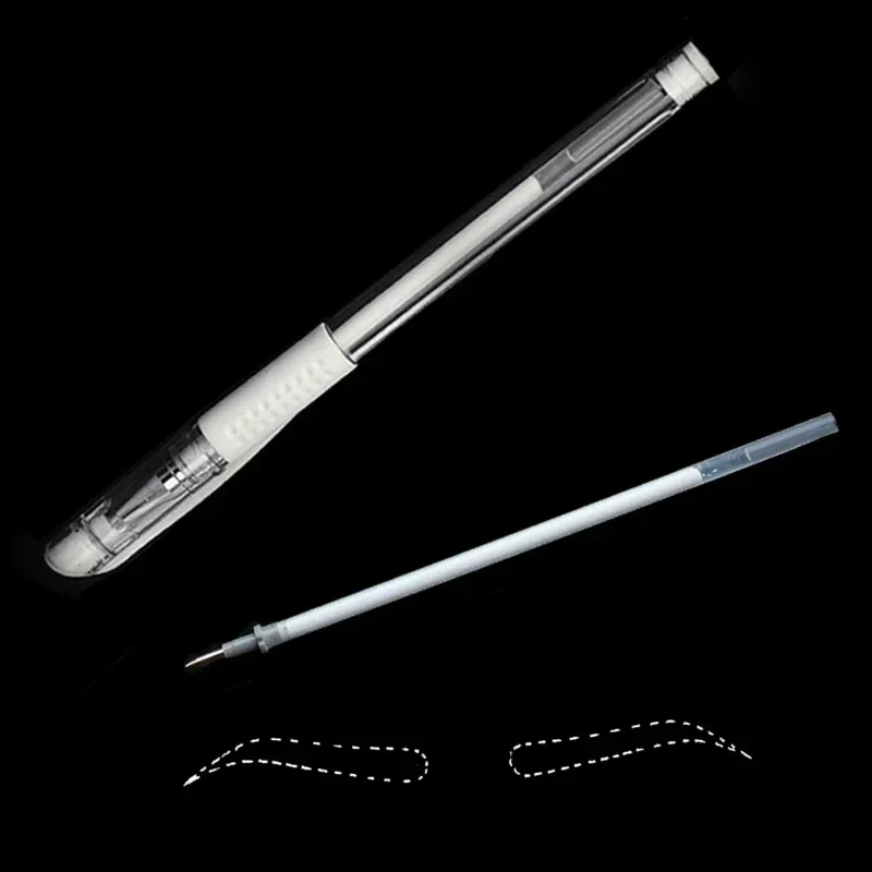White Surgical Skin Tattoo Marker Pencil for Microblading Tattoo Permanent Make Up Supplies Eyebrow Marker Pen Lip PMU Tool