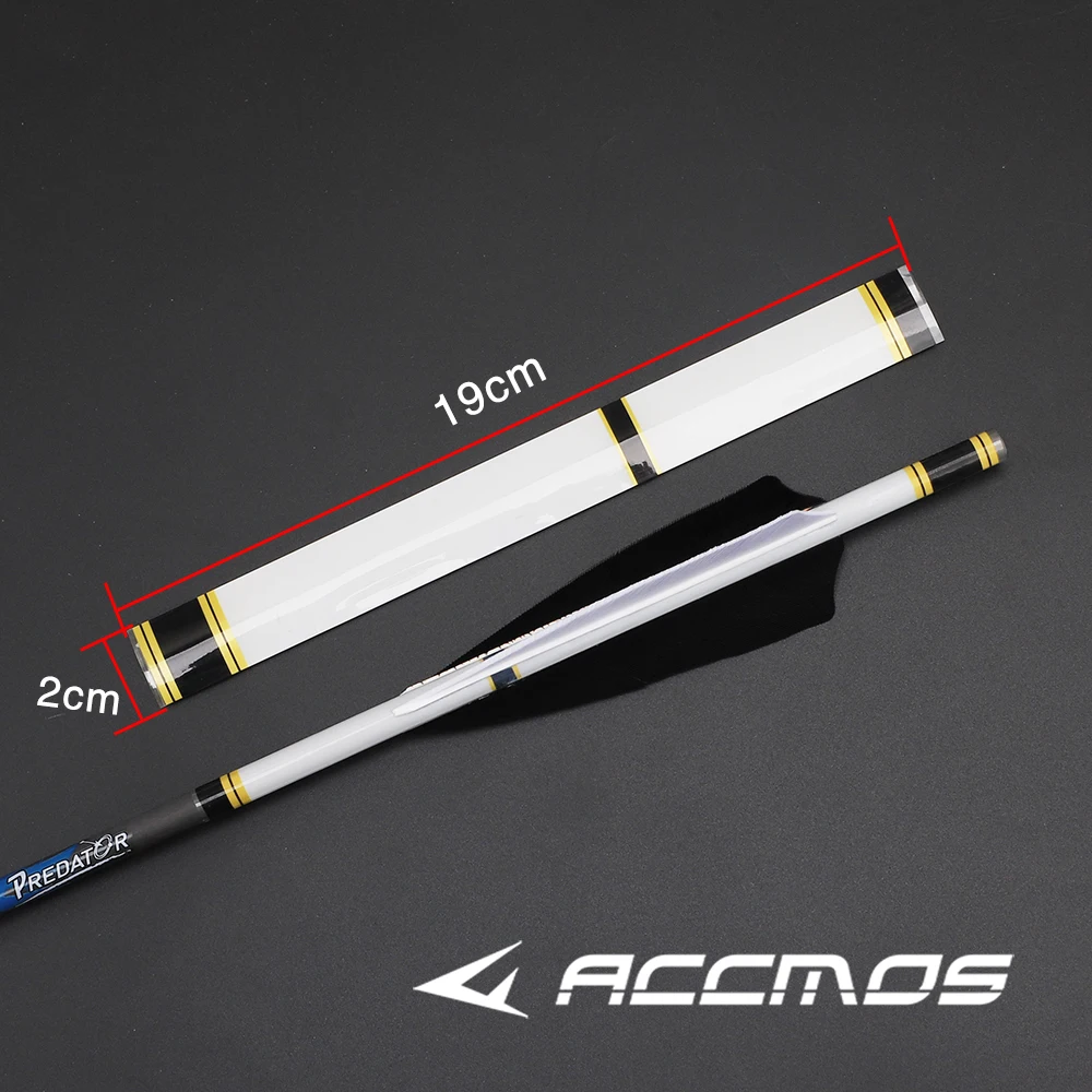 Accmos 15 Stuks Boogschieten Pijl Wraps Warmte Krimpen Zelfklevende Pijl Wraps Sticker Pijl Schacht Jacht Accessoire