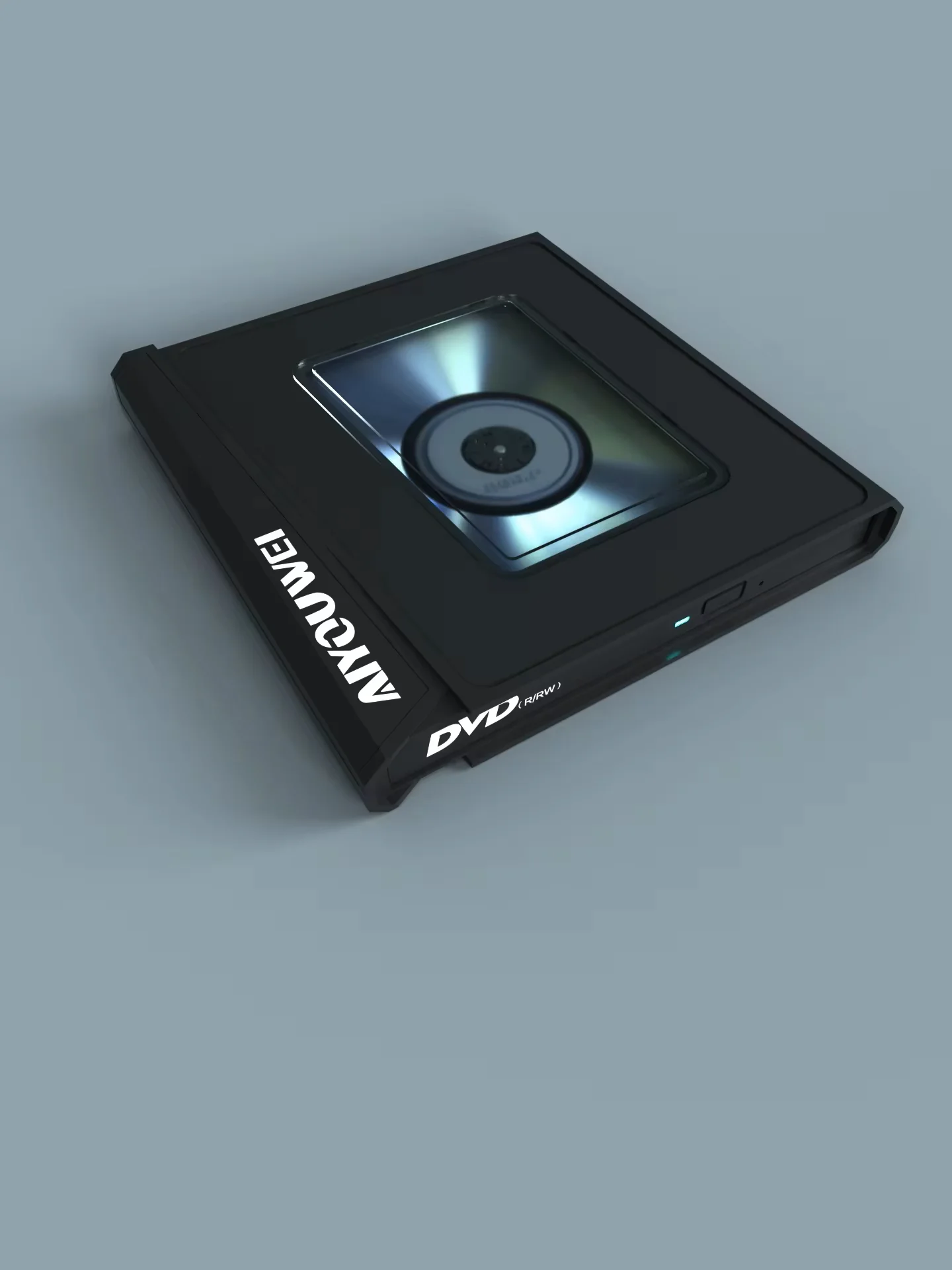 New USB 3.0 Type-C external DVD/CD drive, featuring both high-speed DVD burner and player functionality, compatible with desktop