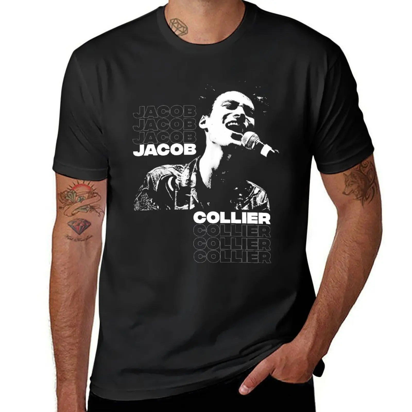 

Jacob Collier T-Shirt aesthetic clothes customs Short sleeve tee vintage T-shirt men