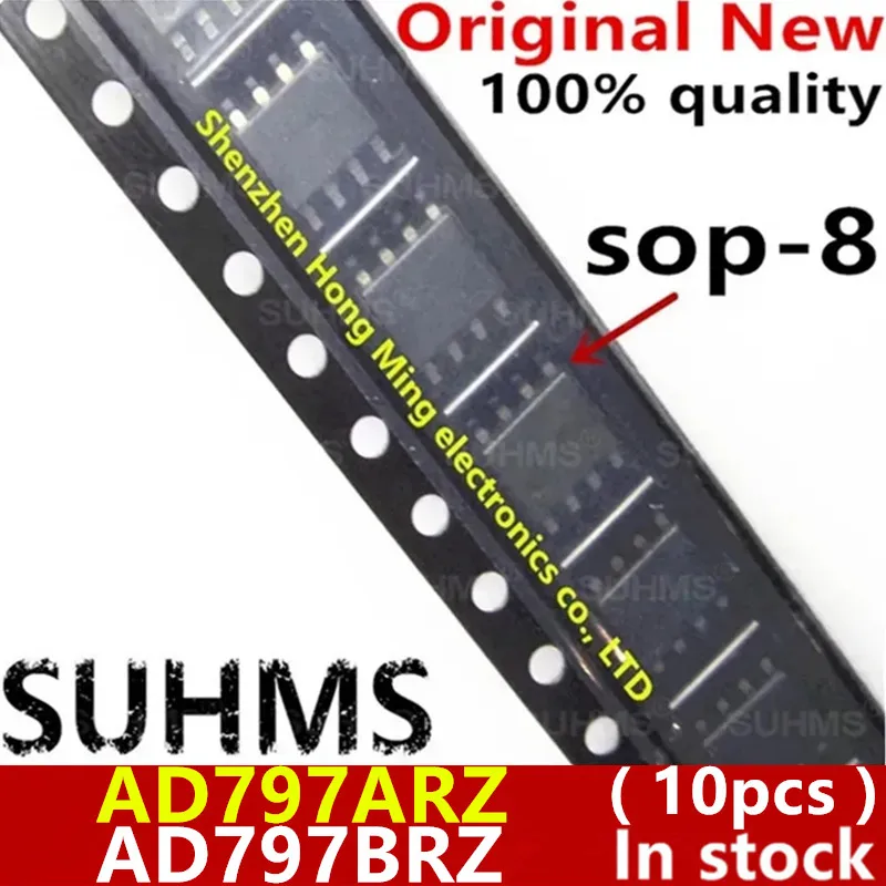 (10 peças) 100% Novo AD797 AD797A AD797ARZ AD797B AD797B AD797BRZ sop-8