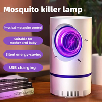 2024 Mosquito Killer Lamp USB Rechargeable Electric Silent Zapper Insect Killer to lure and kill mosquitoes for Baby Bedroom