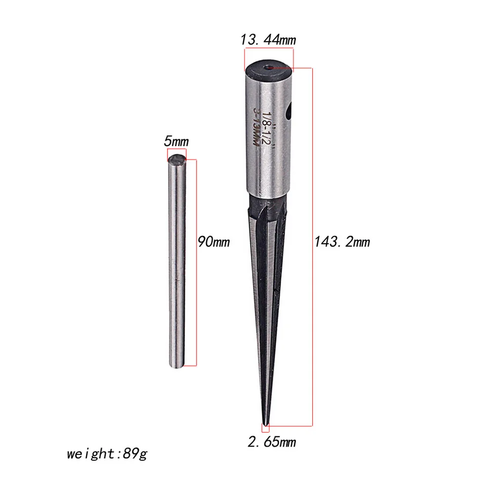 

6 Fluted Reaming Luthier Cutting Tool 3 13mm T Luthier Cutting Tool H Reamer Guitar Tools Screwdriver Drilling