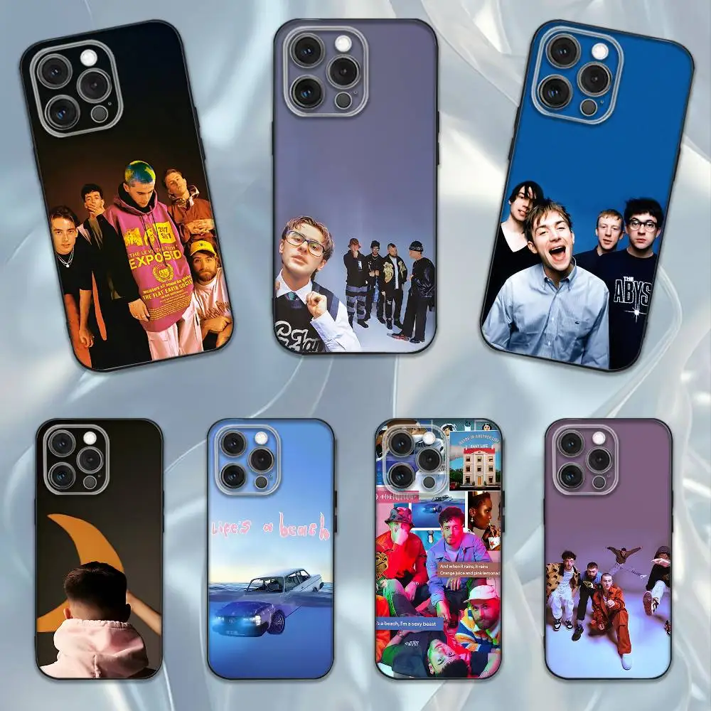 

E-Easy life Hard Band Phone Case For iPhone 16e,16,15,14,13,12,11,Pro,X,XS,Max,XR,Plus,Mini Soft Black Cover