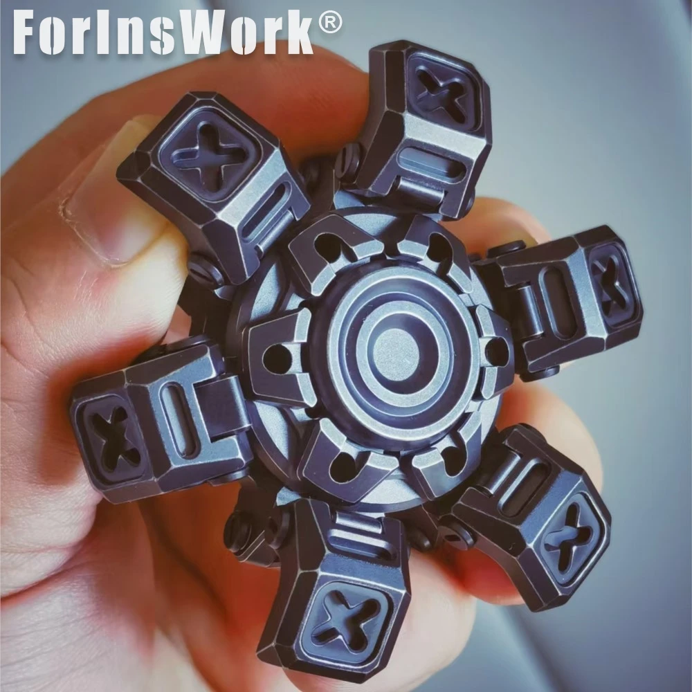 

FUSHI Mechnical City X 304 из нержавеющей стали, магнитная открытая броня, гироскоп на кончике пальца, ограниченная серия, 150 шт., крутые игрушки, гаджеты