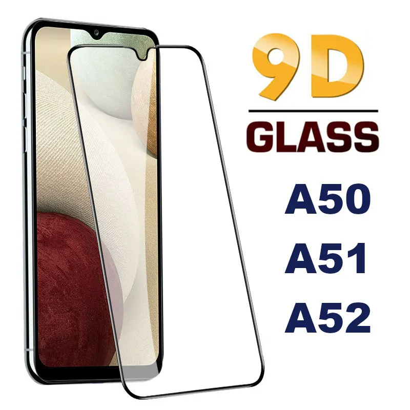 Full Cover Tempered Glass for Samsung Galaxy A52 5G A50 A51 Screen Protective Glass on Samsung  A 50 51 52 5G Screen Protector