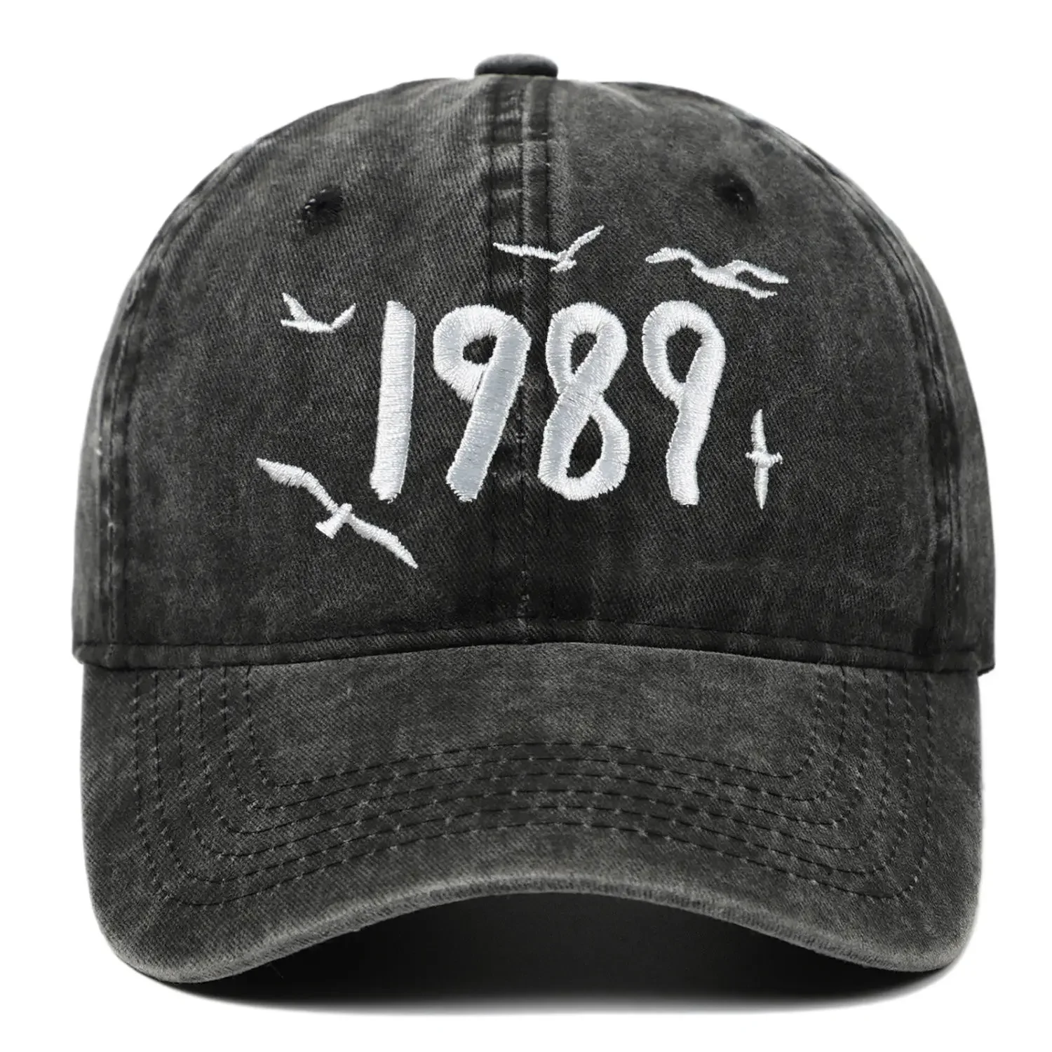 America Vintage 1989 Hafty Unisex Fans Peaked Cap Casual All Match Slim Face Women Visored Cap Spice Girls Baseball Cap