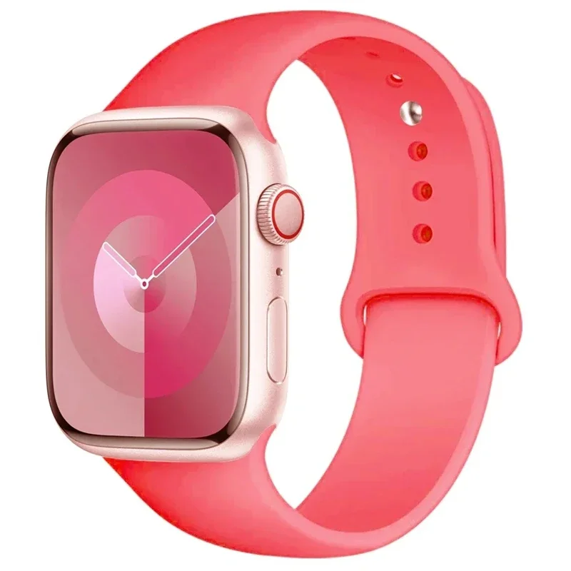 Siliconen sportband voor iWatch serie 11 10 9 8 7 6 5 SE Ultra 3 armband voor Apple Watch 44mm 45mm 49mm 46mm 38/40/41/42 mm band