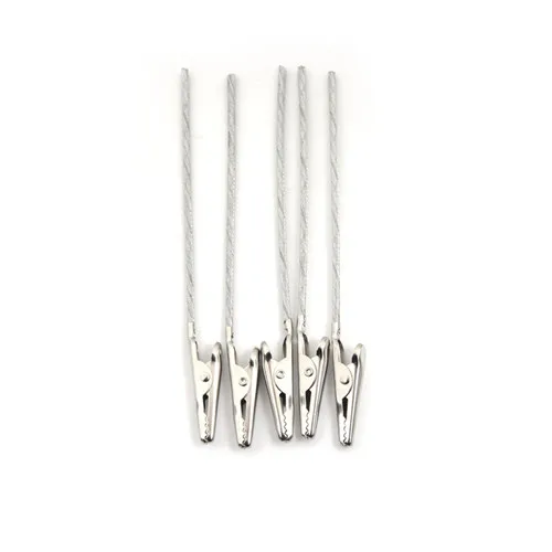 10pcs Non-insulated Electric Test Crocodile Metal Alligator Clips 10cm Long High Quality