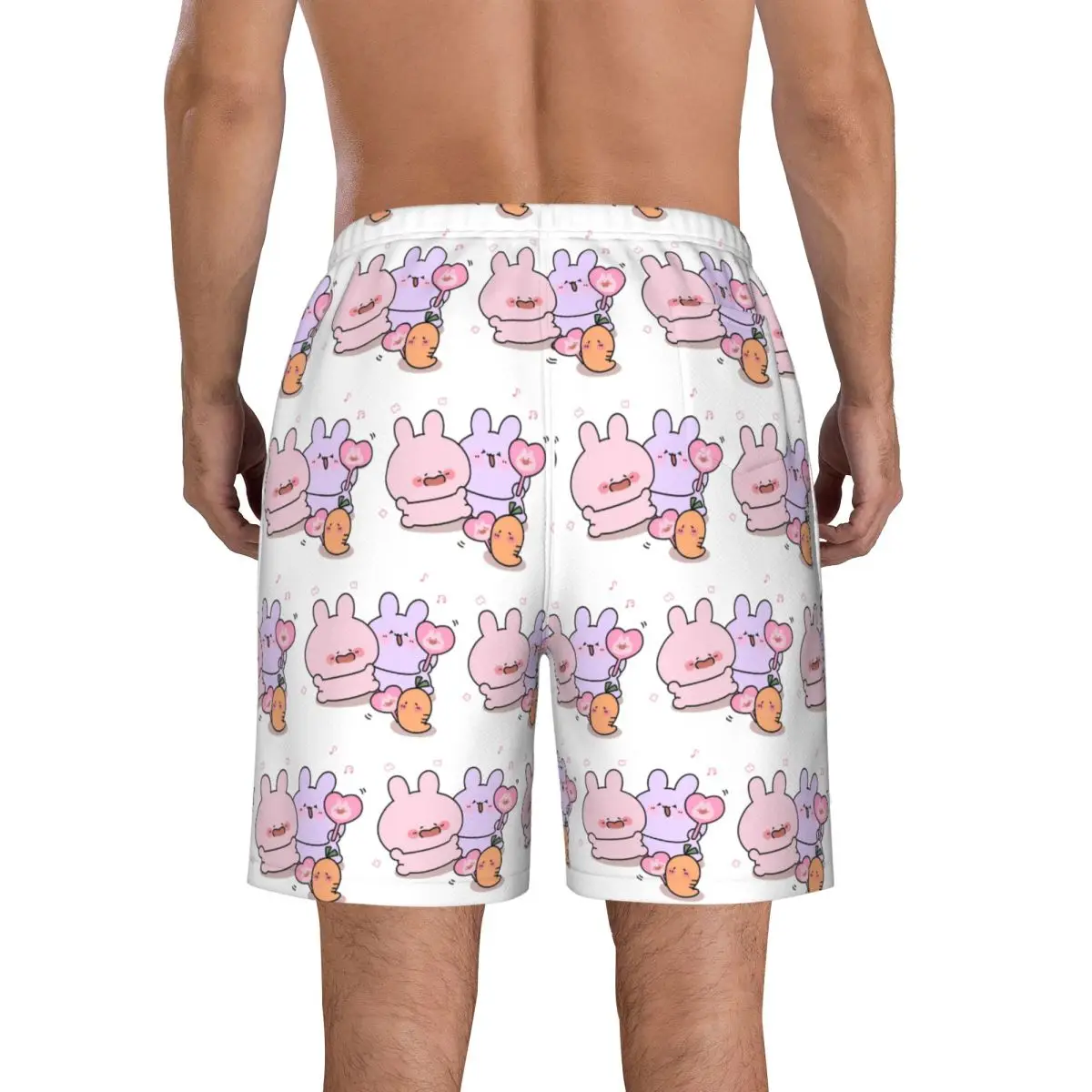 Asamimichaan Cute Asamimi Trunks Beach Board Shorts Casual Quick Dry Swim Summer Men Pants - view 4