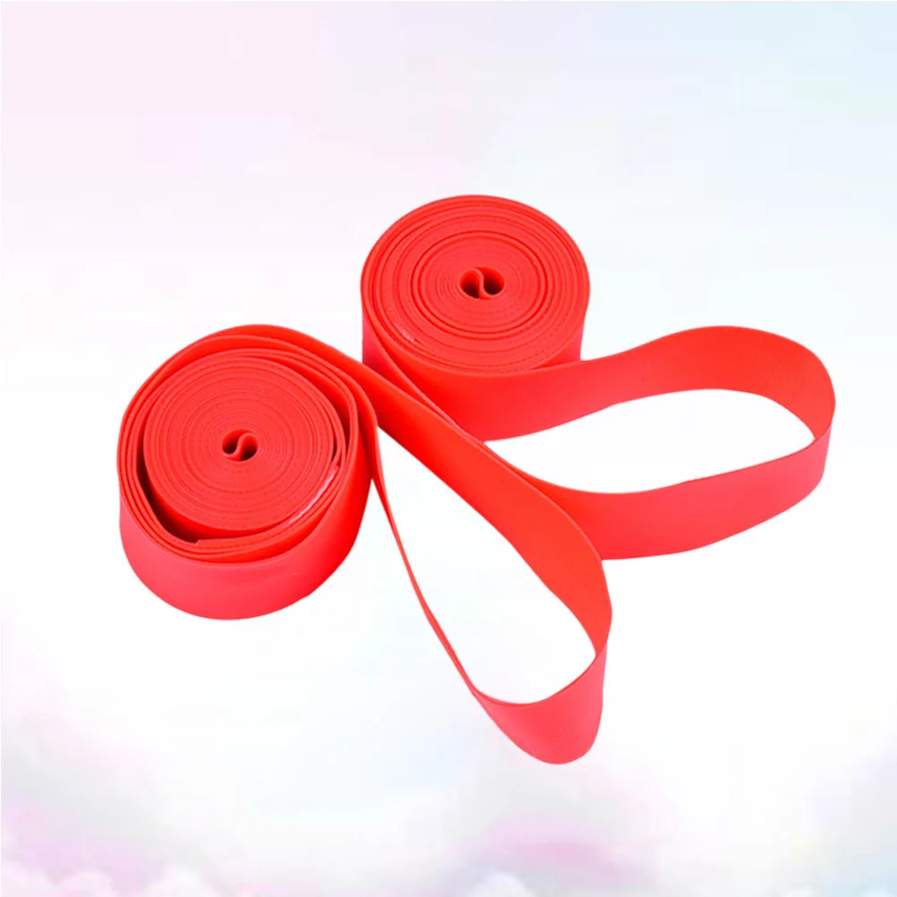 2 Pcs Rim Strip 26 Tape Cushion Adhesive Cover for Bike Red Tires Protective