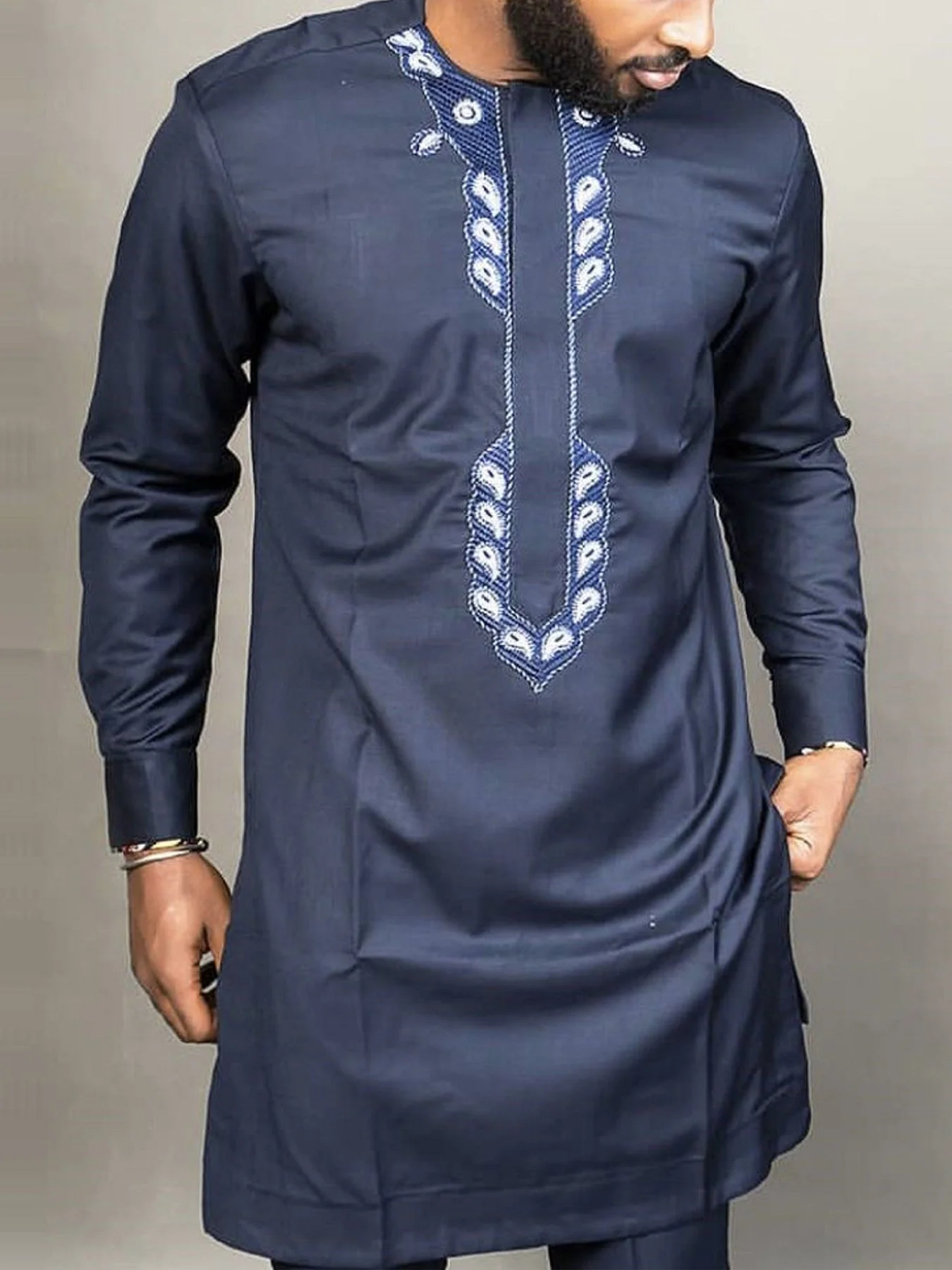 Costumes de mode africains pour hommes, Kaftan nigwin, Vêtements traditionnels, Tissu imprimé élégant, Tendances ethniques, Vêtements imbibés