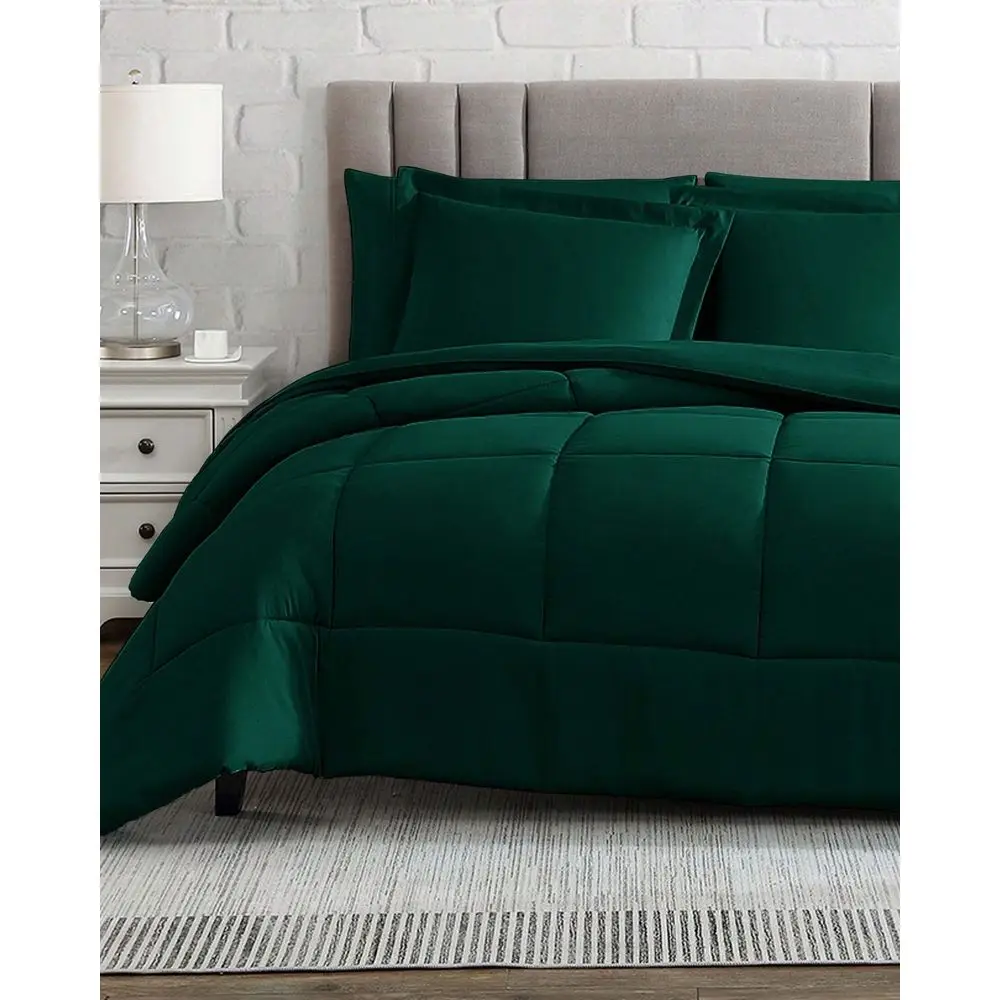 

Home Collection Down Alternative Comforter Set, 2 3Pcs, Box Stitching Duvet Insert, Lightweight All Season Bed Comforter Set