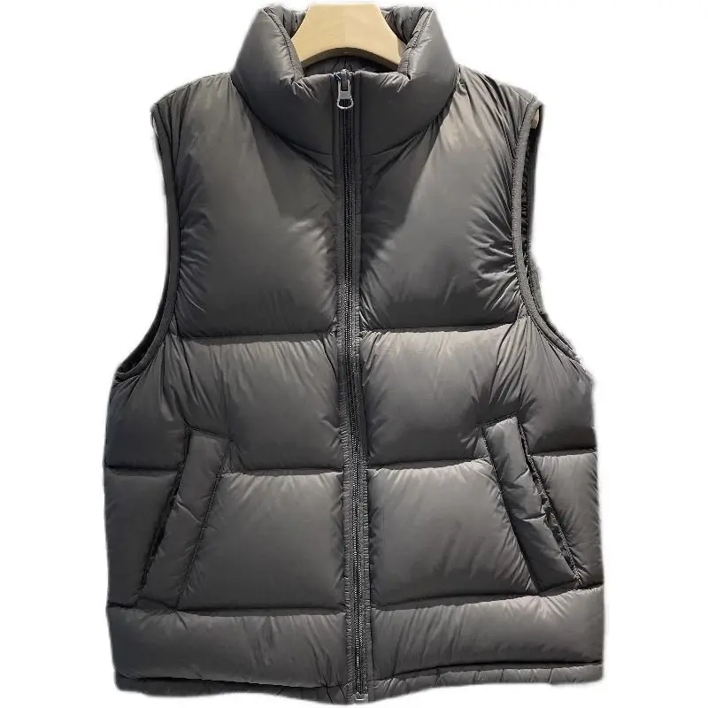 

2025 Autumn and Winter New Women's Down Cotton Vest Loose Stand Up Collar Short Vest