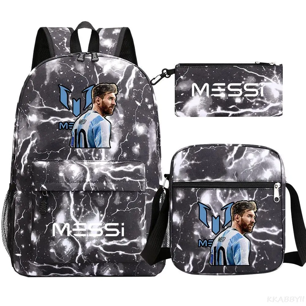 Messi-Sac à Dos d\'École à la Mode CR7 pour Garçon et Fille, Cartable pour Écolier, Nouveau Modèle