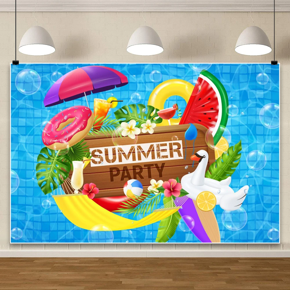 الصيف الاستوائية شاطئ بركة التصوير خلفية فلامنغو مظلة العائمة دائرة شجرة النخيل العلامة التجارية جوز الهند خلفية التصوير الفوتوغرافي