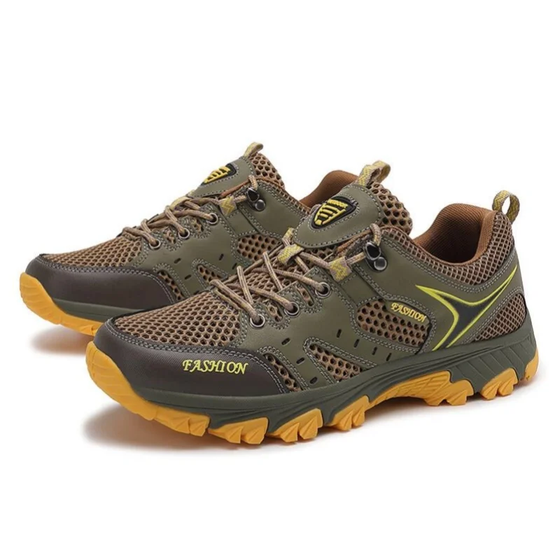 

Men's Shoes Mesh Summer Non-slip Platform Soled Outdoor Hiking Shoes