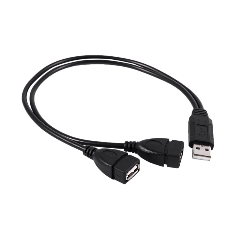 3X USB 2.0 ذكر إلى 2 USB مزدوج أنثى جاك Y الفاصل محور سلك الطاقة كابل محول-ABJU