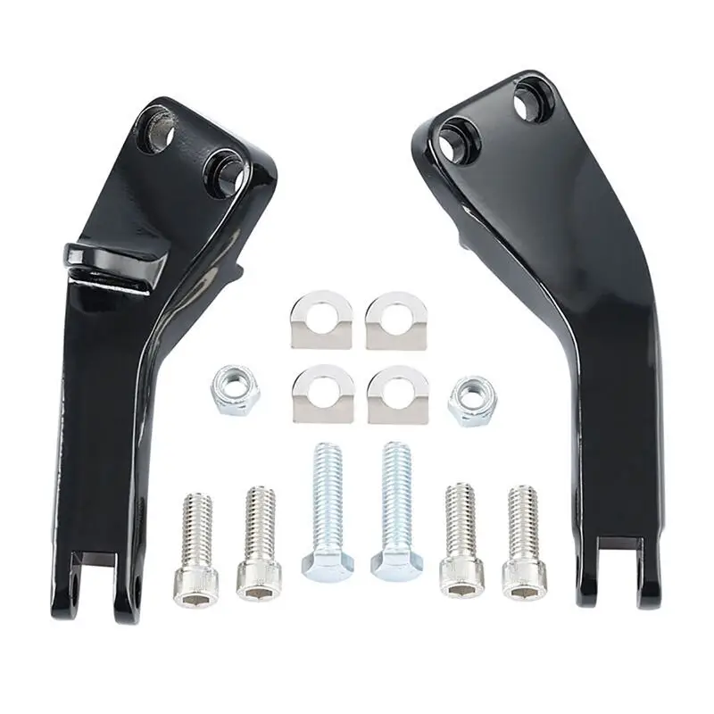 

Unique Passenger Foot Peg Mount Brackets Black Motorcycle Accessories Fit For Dyna Low Rider FXDF 2006-2017