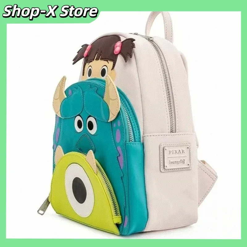 Loungefly Pixar Monsters Mike & Sulley Mini mochila – Bolsa lateral fofa para mulheres, adolescentes, acessórios para presente