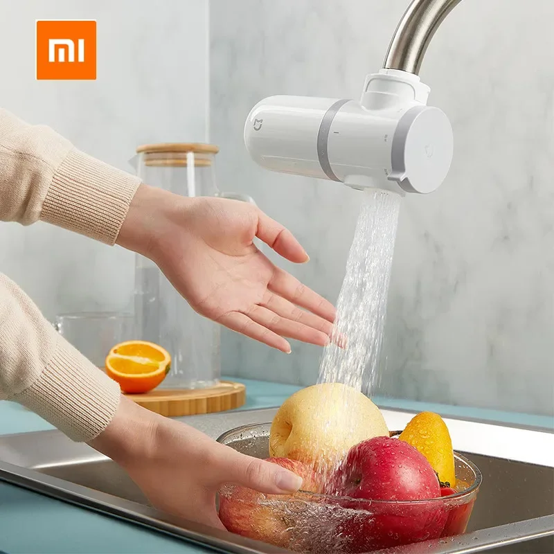 Xiaomi-Filtre à eau percolateur, supporter ficateurs d'eau, dispositif de filtration au charbon actif, élimination de la rouille et des bactéries, 2