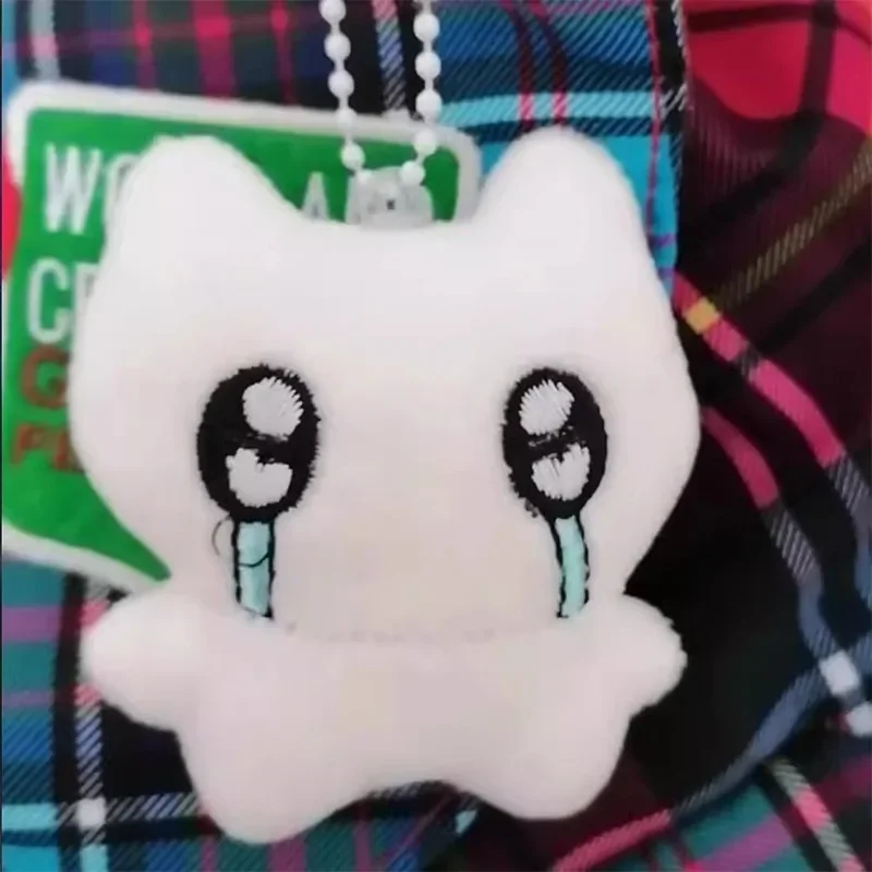 Cute Headphones Kitten Keychain Women Men Mini Crying Cat Couple Keyring Cartoon Soft Charms Bag Pendant Fashion Decoration Gift image 3