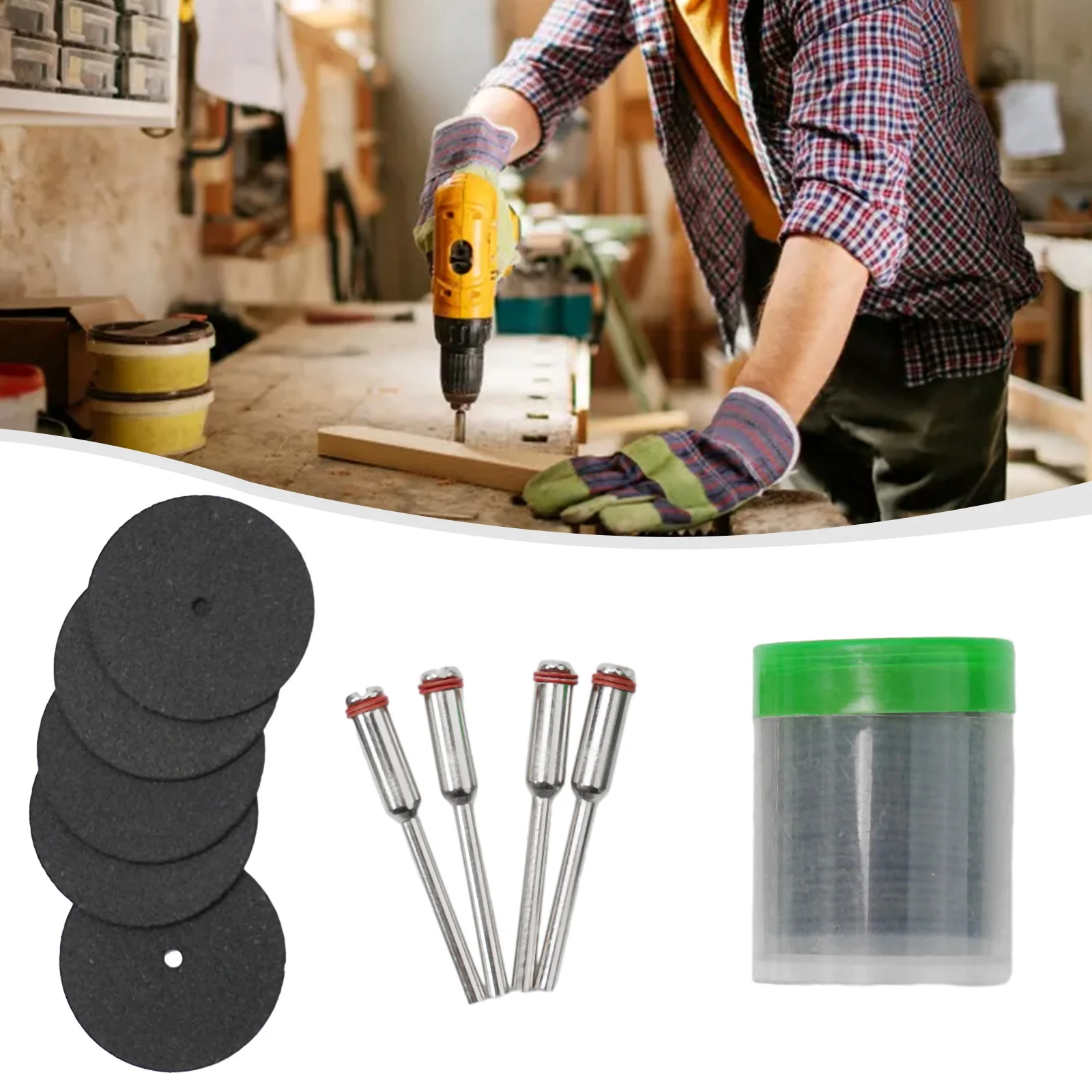 Discos de corte de resina para herramientas rotativas, 40 piezas, adecuados para corte de Metal, plástico, fibra y madera