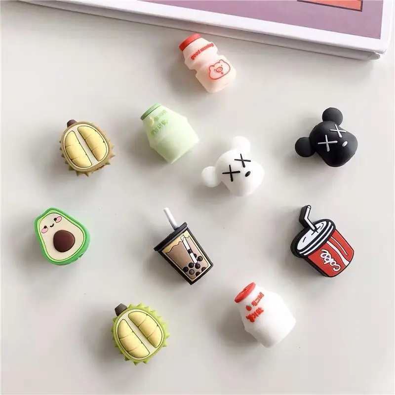 50pcs/lot Cartoon Phone USB cable protector winders for iphone cable chompers cord animal bite charger wire holder organizer