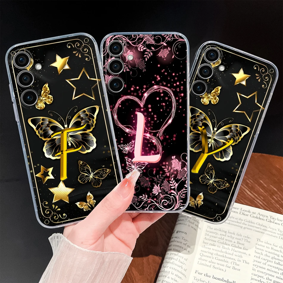 For Samsung Galaxy S25 Plus Ultra S25 Edge S25FE Phone Case Fashion Star Letters Lightweight Shell Soft TPU Clear Silicone Funda #1