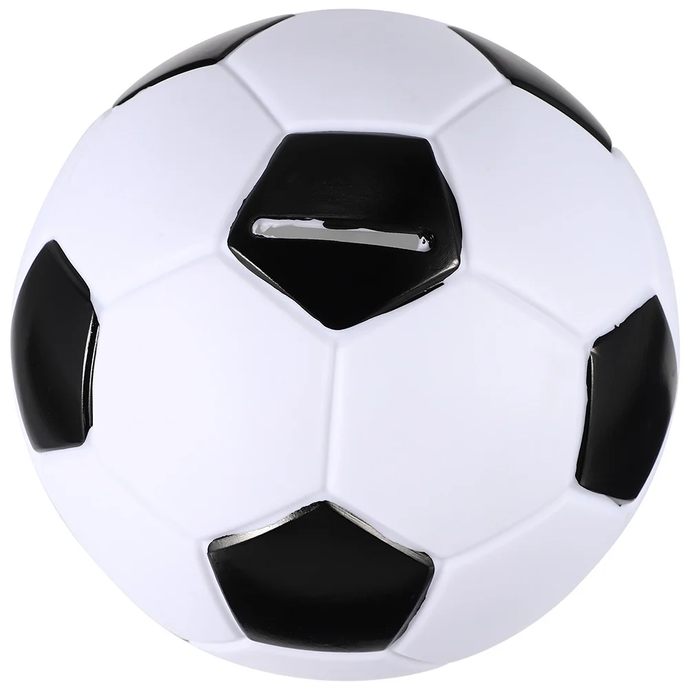 กระปุกออมสินไวนิลรูปทรงฟุตบอล ทนทาน ไม่แตกหัก ของขวัญสำหรับเด็ก ตกแต่งโต๊ะทำงาน ของขวัญวันเกิด