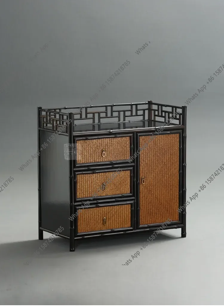 N29  Zizhu Tea Cabinet Tea Cabinet Rack Set Pu'er Tea Storage Display Bogu Rack Can Hold Buckets