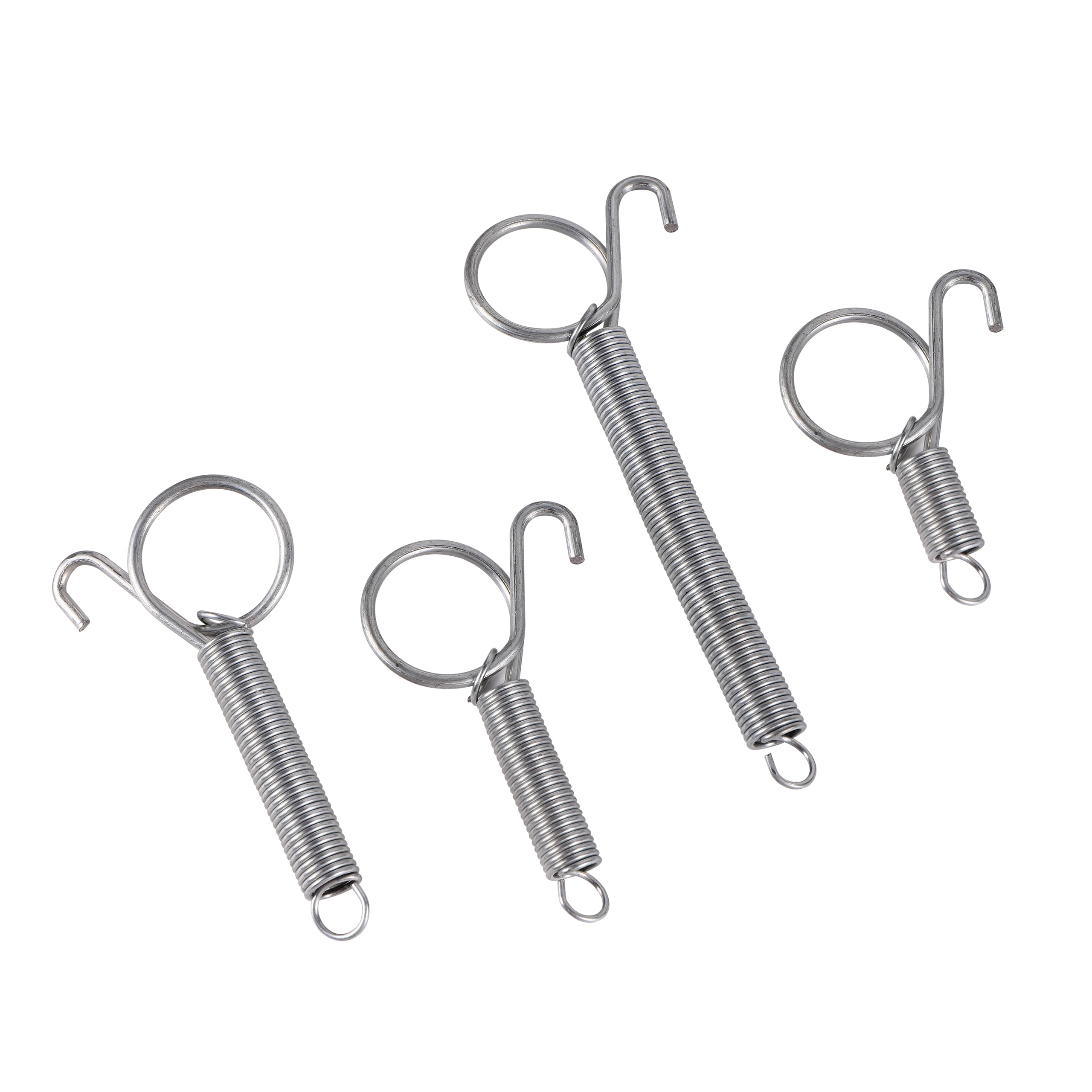 4 Stück Käfigtür-Federhaken Metall-Federhaken Robuste Spannungsbefestigung Mehrzweck für Draht-Käfige für Kaninchen/Vögel/Hamster – Detail 5