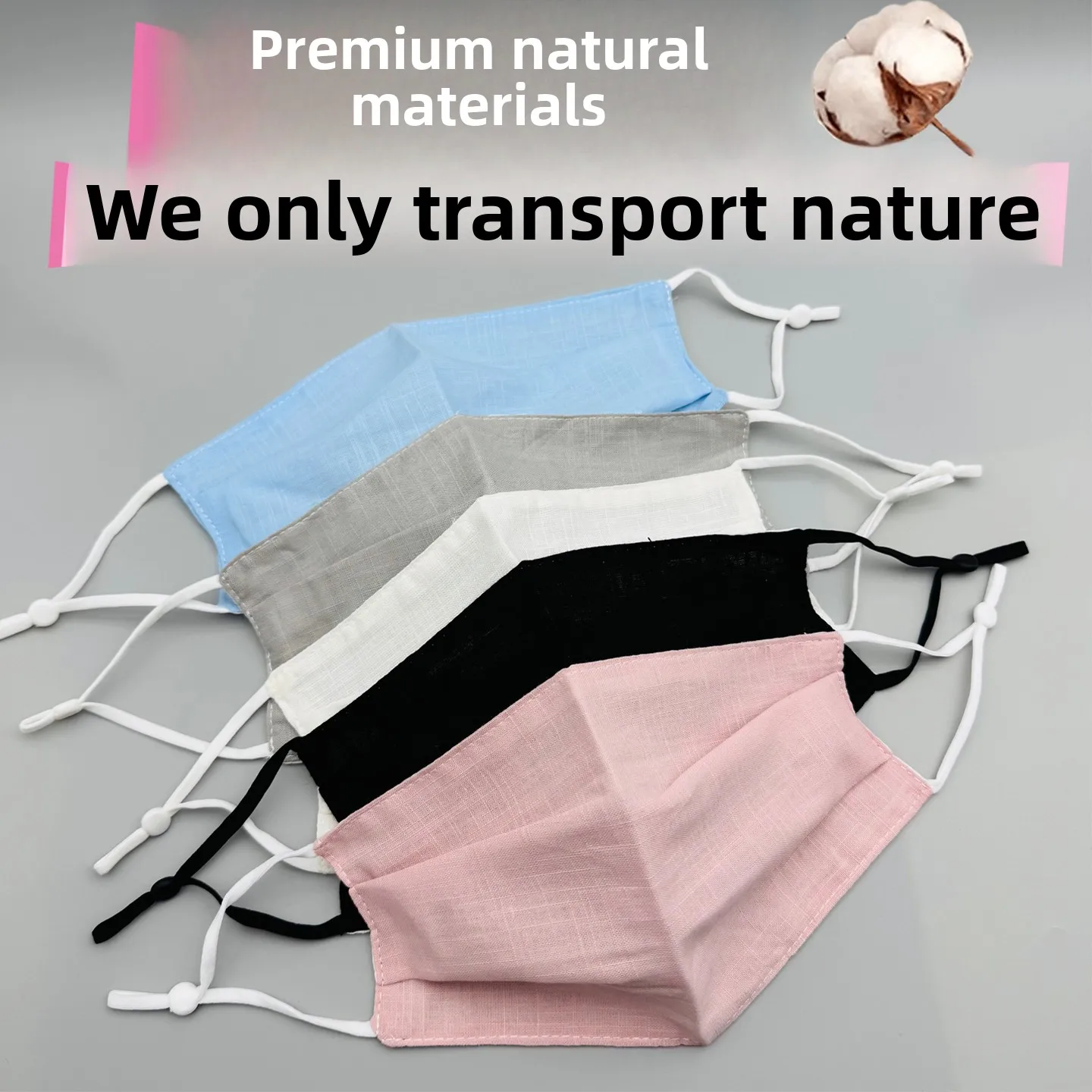 Pure Cotton Mask Breathable Thin Model Spring Summer Two Layers Large Size Unisex Universal Face Full Cotton Cloth Black Dust...