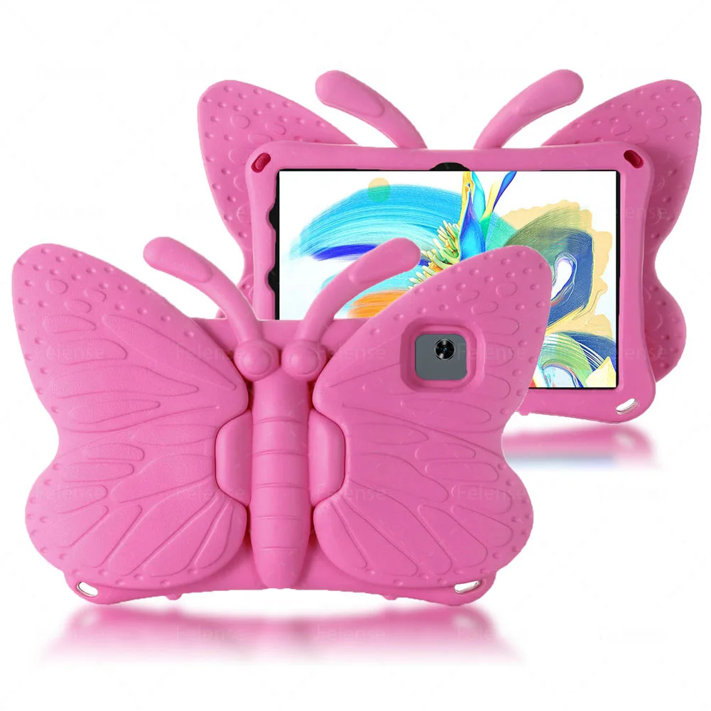 Imagem -03 - Kids Shockproof Cartoon Butterfly Kickstand Tablets Capa Teclast M40 Pro M40 Case 101 Fundas