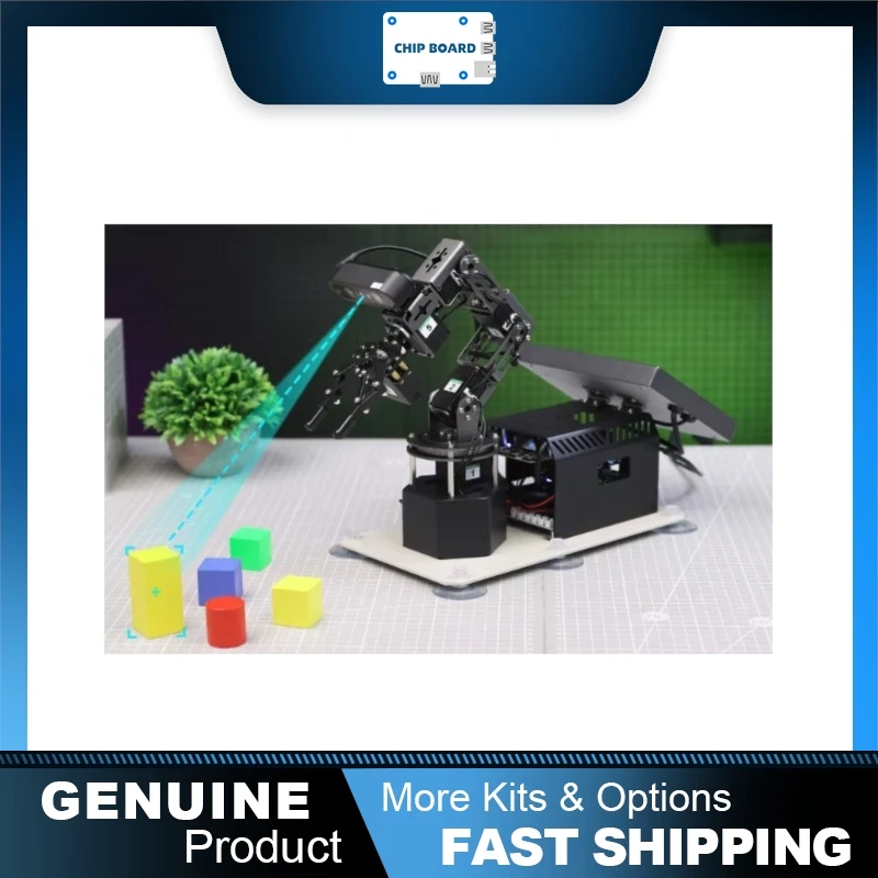 Yahboom DOFBOT Ultra AI Robotic Arm, Raspberry Pi 5 RDK X5 Depth Vision STEM Programming Platform