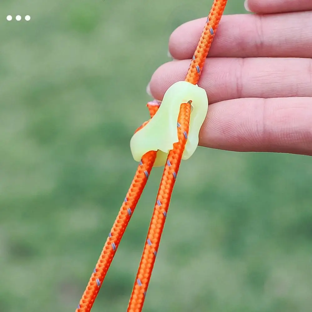 4mm/6mm Outdoor Tent Guyline Ropes 4M Length Camping Accessories Reflective Camping Guy Lines with Adjuster Tensioner