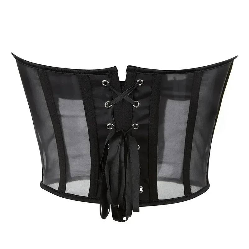 

COSda@Black Women Overbust Corset Crop Top Bustier Cup Bra Push Up Bodice Sexy Lingerie Corselet Party Short CamisCOSda@